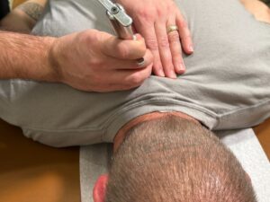 Shoulder Pain? It May Be Coming From Your Neck. Dr jeffrey, a new orleans chiropractor at enlightened chiropractic is doing Torque Release Technique for neck pain